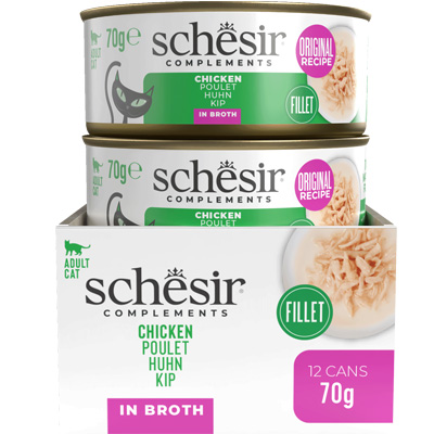 Schesir Kuracie vo vývare 70g obsah